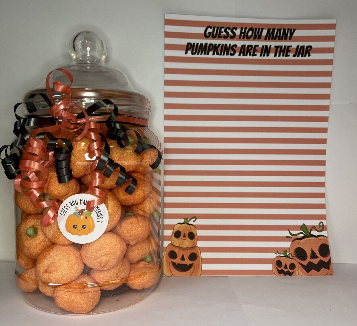 How Many Pumpkins Halloween Party Guess How Many Sweets In Jar Game