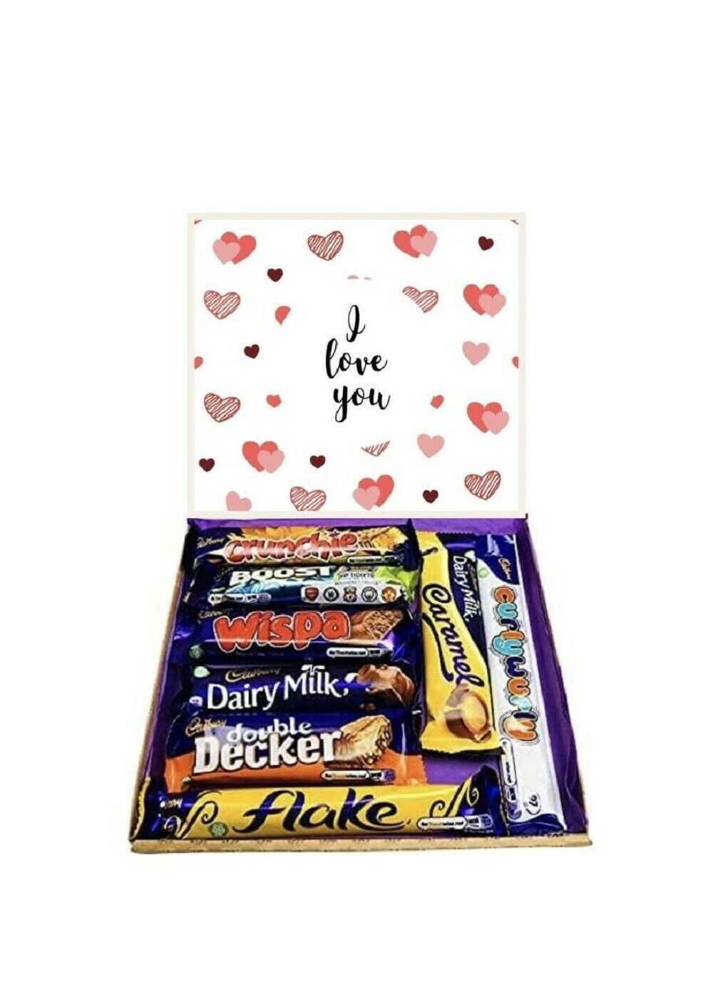 Valentine Day Cadburys I Love You Chocolate Present Hamper Sweet Box