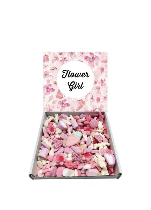 Flower Girl Gift Pick n Mix 1kg Pink Weddding Sweets Box Party Bag Filler Gift