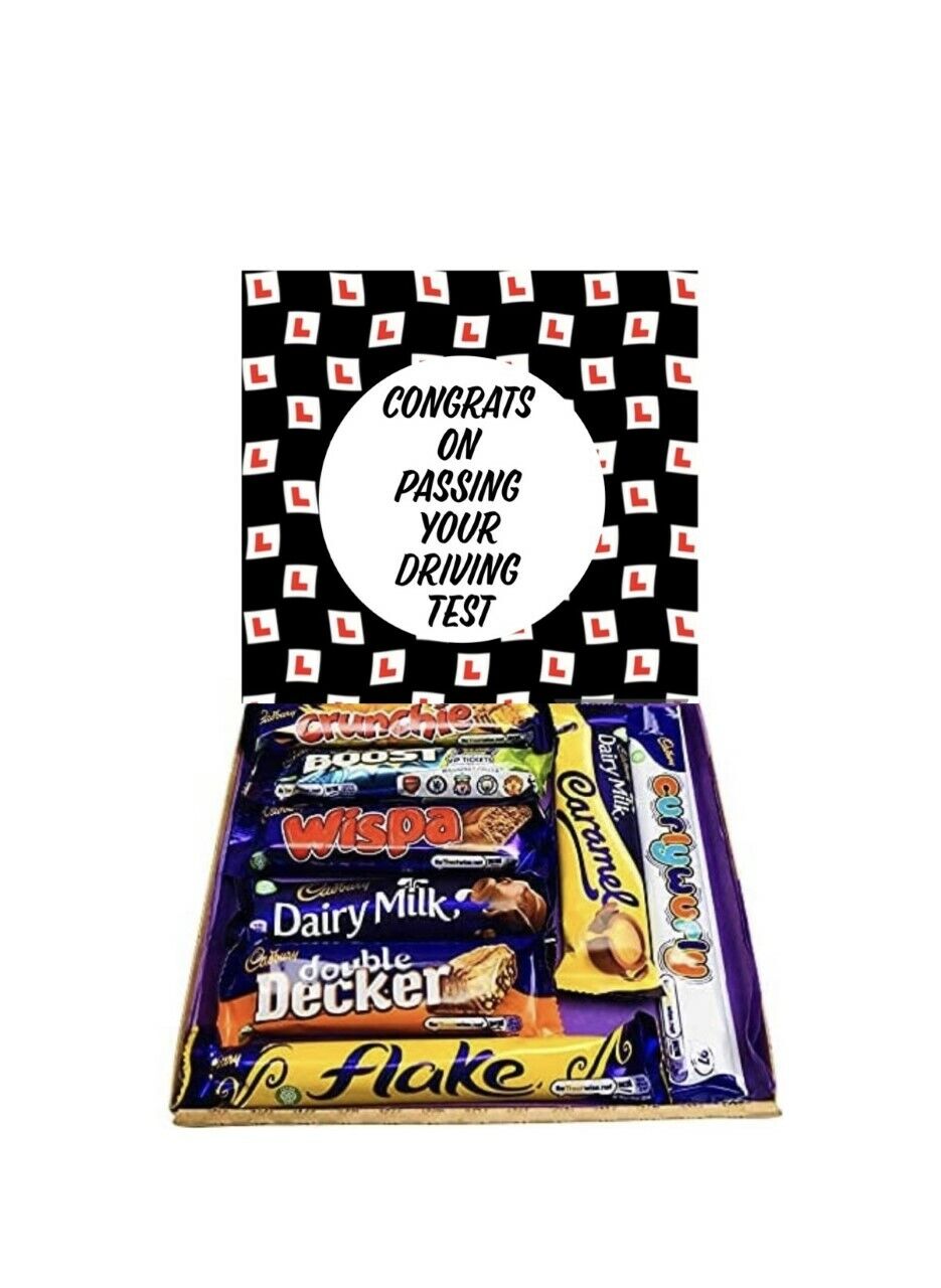 Congratulations Passing  Driving Test Gifts Present Sweet Box Hamper Chocolates