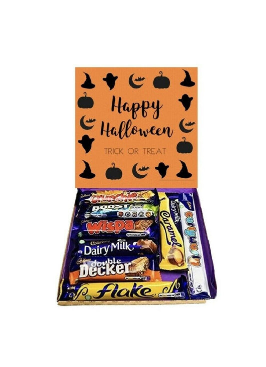 Happy Halloween Trick or Treat Gift Present Sweet Box Cadburys Chocolates Hamper