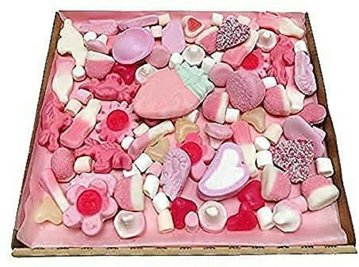 Get Well Soon Gift Pick n Mix 300g Pink Sweets Selection Box Gummy Sweet Hamper