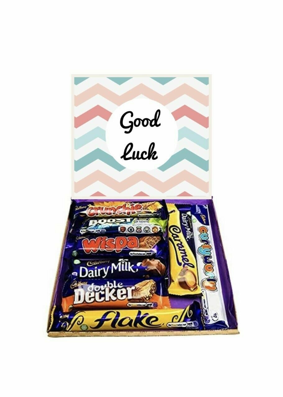 Good Luck Chocolates Gift Present Cadbury’s  Chocolate Hamper Sweet Box exams