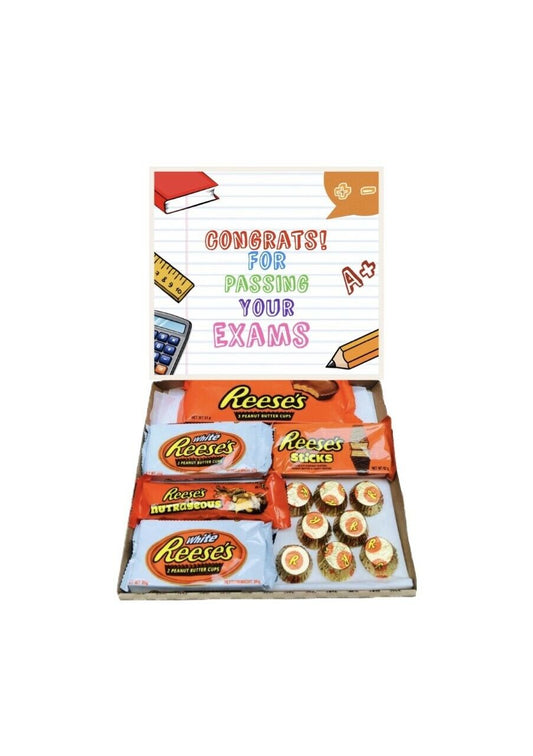 Congratulations Passing Exams Reeses Chocolate Hamper Peanut Butter Box American