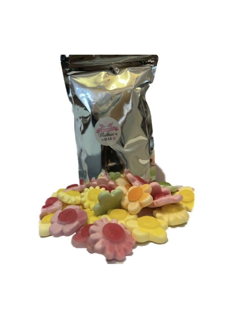 Happy Mothers Day Flowers Gift Bag Assorted Sweet Pick N Mix Candy Pouch 200g