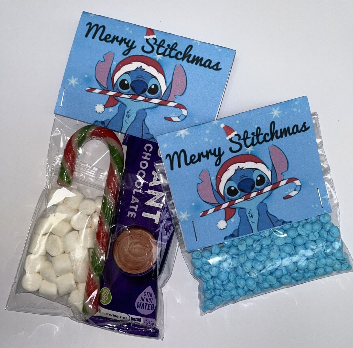 Stitchmas  Inspired Themed Merry Stitchmas Hot Chocolate & Sweet Christmas Xmas Eve Box Snowman Soup