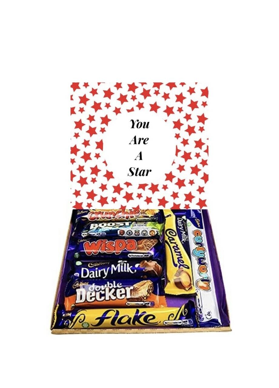 Cadburys You Are A Star Gift Present Sweet Box Hamper Full Size Chocolates