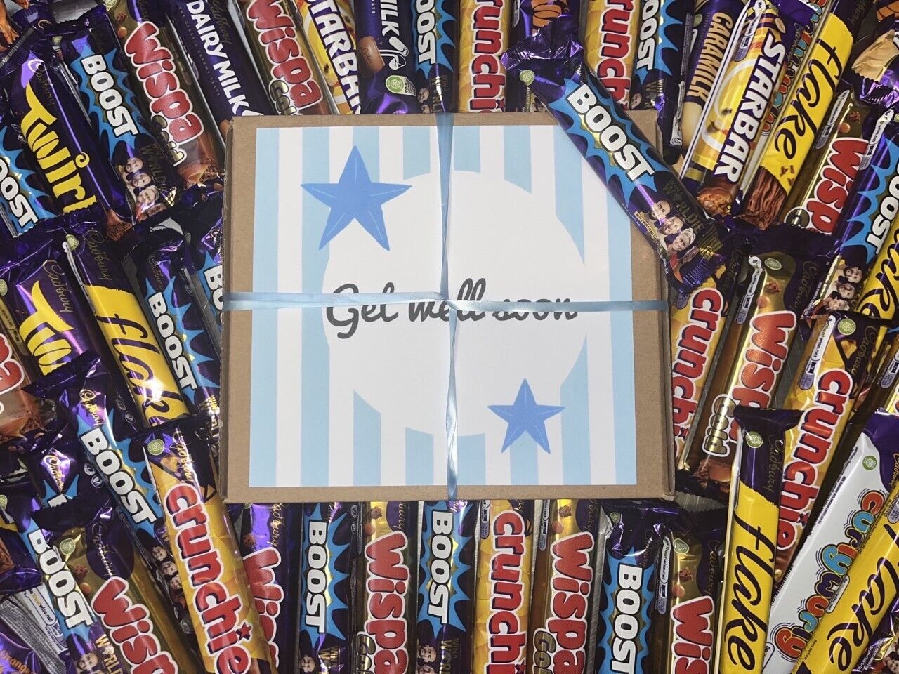 Personalised Cadburys Get Well Soon Gift Present Sweet Box Hamper Chocolates