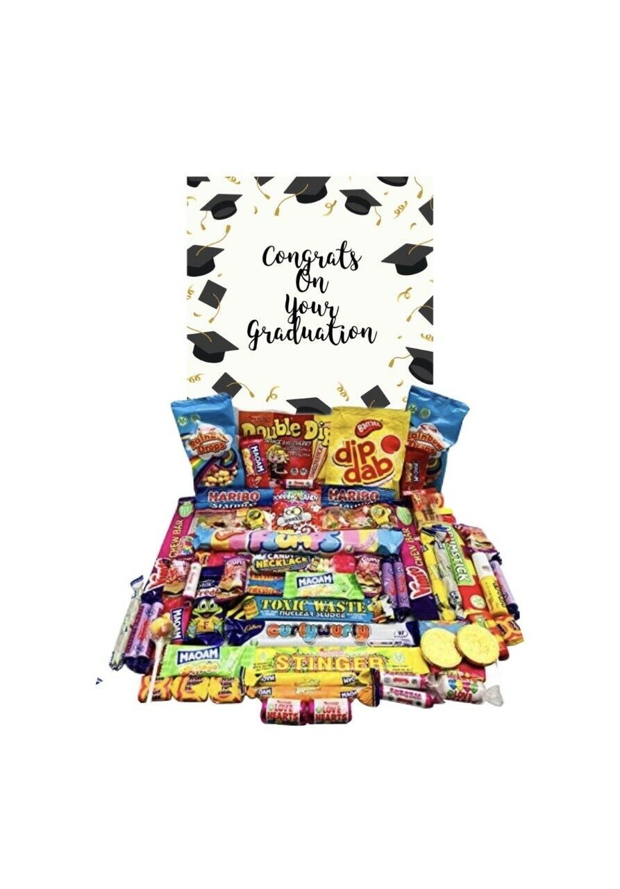 Congratulations Graduation Retro Ultimate Sweet Box Passing Exam Hamper Gift