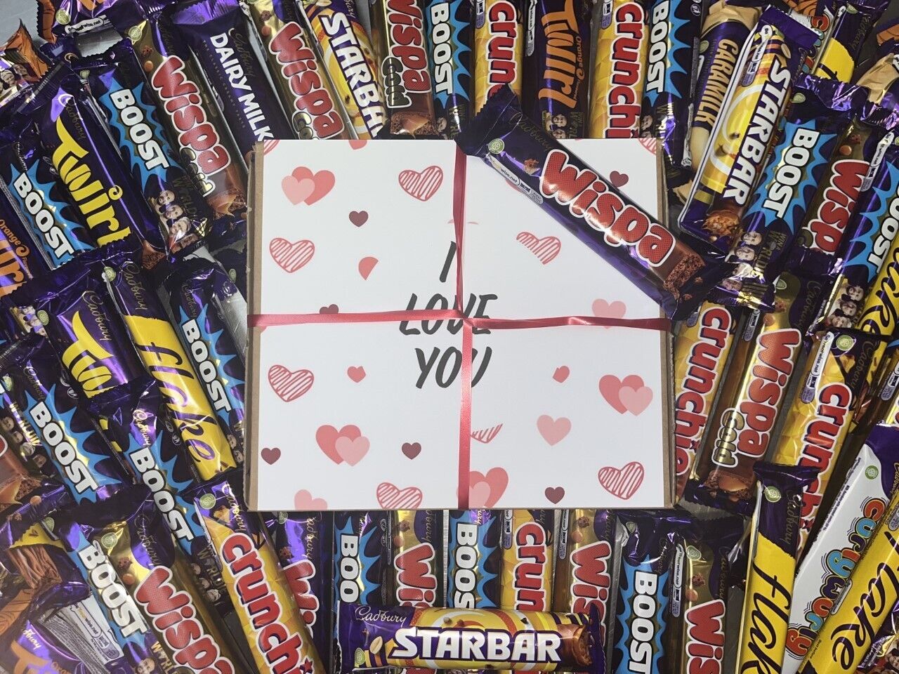 Valentine Day Cadburys I Love You Chocolate Present Hamper Sweet Box