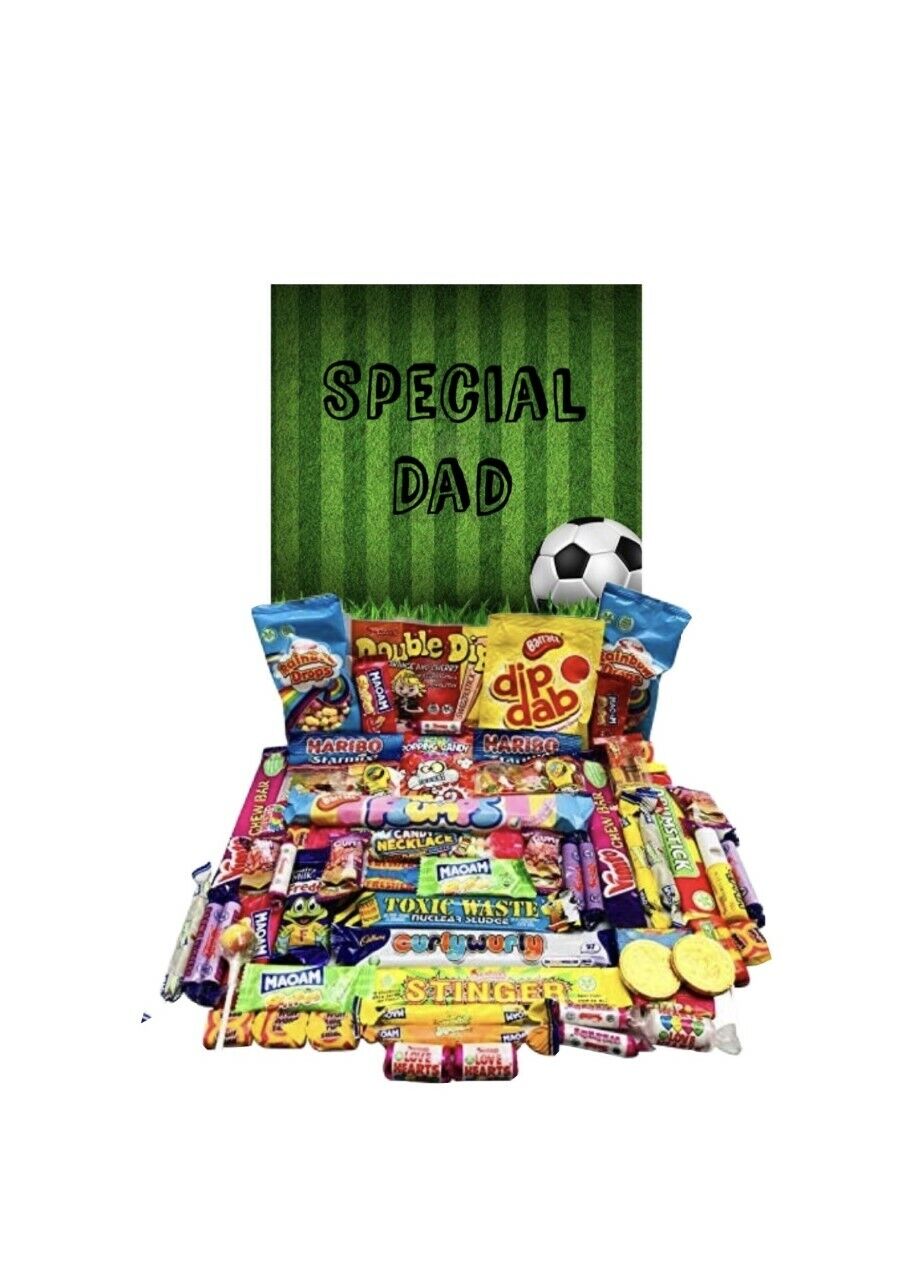 Fathers Day Special Dad Football Ultimate Retro Sweets Box Sweet Christmas Gift Present