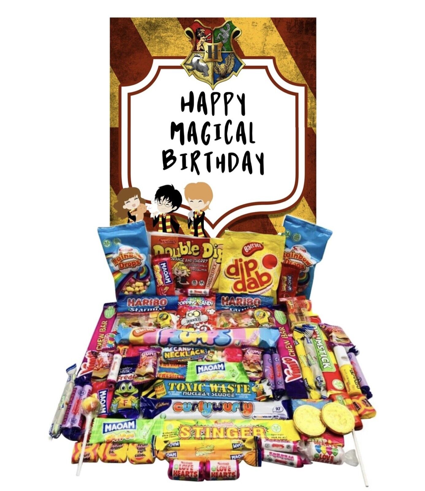 Harry Potter Inspired Themed Kids Pick Mix Ultimate Retro Box Sweet Candy Hamper magical Birthday Gift