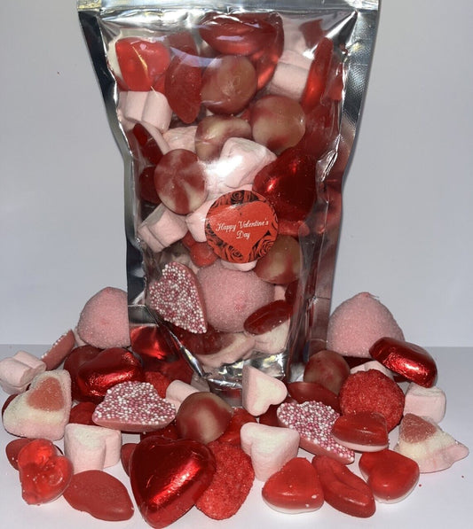 Happy Valentines Day Sweets Gift Bag Assorted Sweet Pick N Mix Candy Pouch 200g