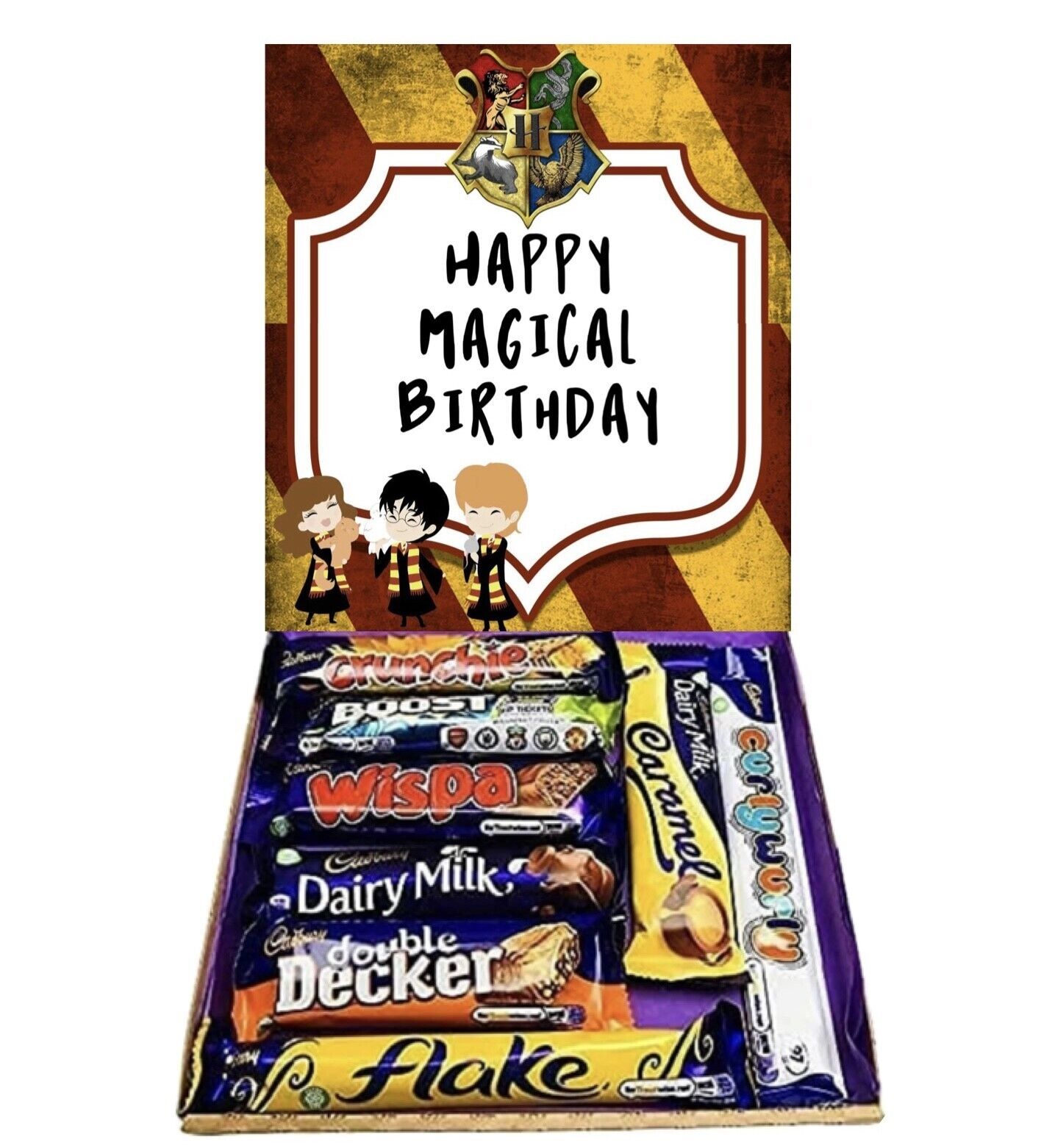 Cadburys Harry Potter Inspired Themed Chocolate Gift Hamper Sweet Box Happy Magical Birthday Gift