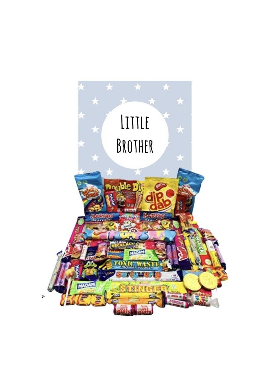 Little Brother Pick N Mix Ultimate Retro Sweets Box Sweet Candy Hamper Dib Dab