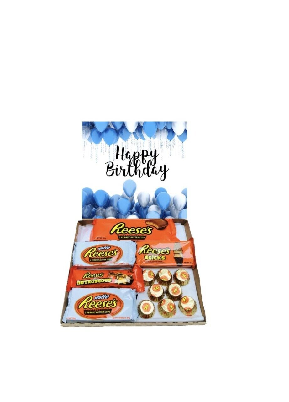 Happy Birthday Sweet Box Reeses Chocolate Hamper Peanut Butter Box American