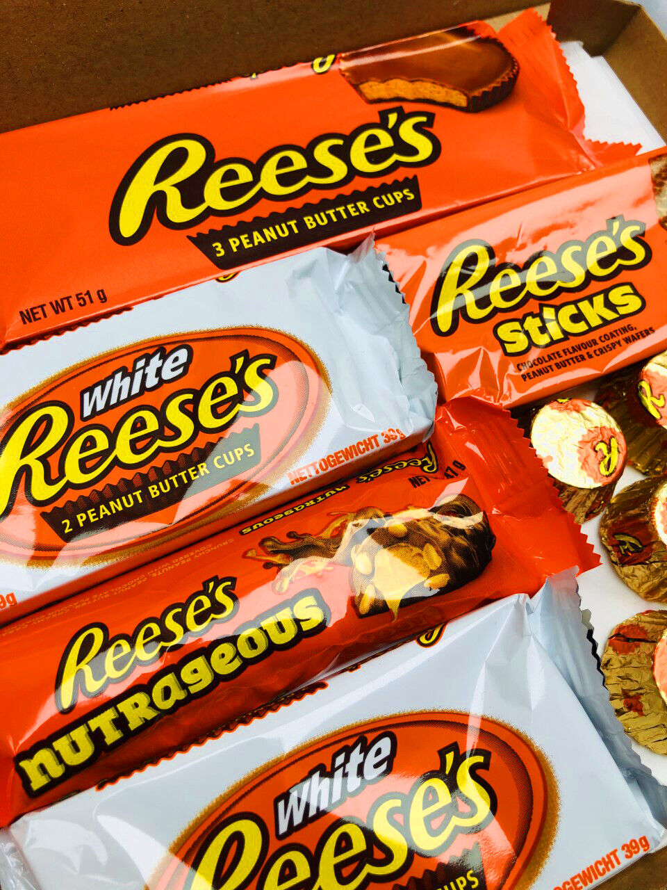 Brother Reeses Chocolate Hamper Gift Present Peanut Butter Box American